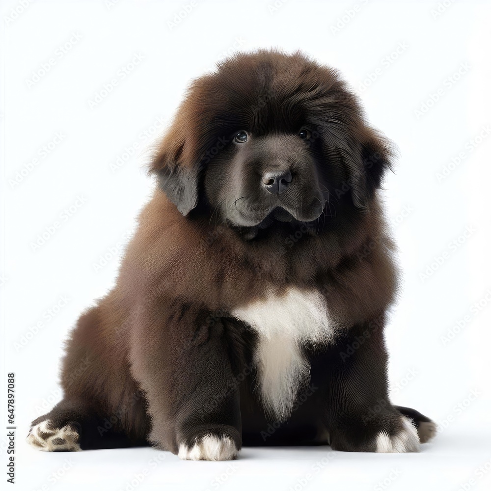 Baby Newfoundland's Tender Charm, Generative AI Baby Newfoundland's Tender Charm, Generative AI