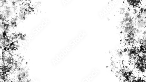 Black paint stains with transparent background. Splash background with drops and stains.