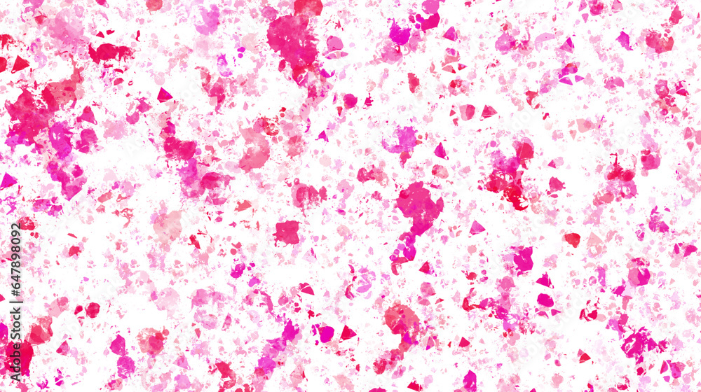 Pink paint stains with transparent background. Splash background with drops and stains.
