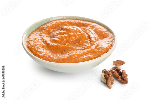 Roasted red pepper walnut d...