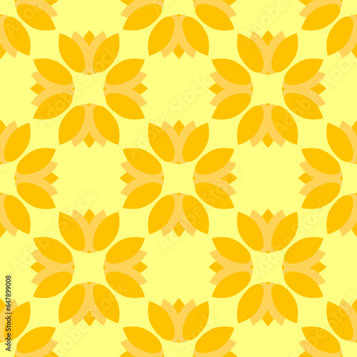 Design Pattern Seamless Background Pop Art Tulip Flower