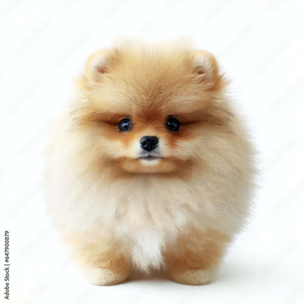 Pomeranian's Playful Fluffiness Unleashed, Generative AI Pomeranian's Playful Fluffiness Unleashed, Generative AI