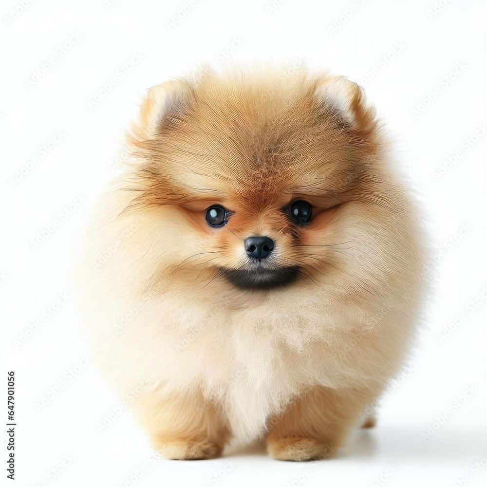 Baby Pomeranian's Sweet Moments, Generative AI Baby Pomeranian's Sweet Moments, Generative AI