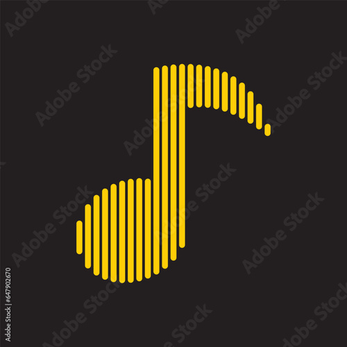 Music note logo icon