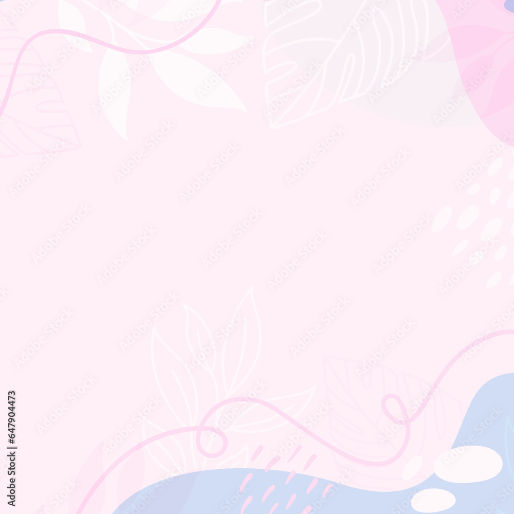 Flat design abstract, minimal, doodle, floral, fluid background Flat design abstract, minimal, doodle, floral, fluid background