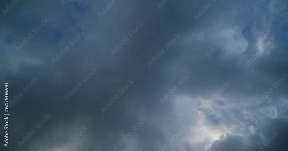 Time lapse of blue sky white clouds. Stormy cumulus cloud. Wide angle Time lapse of blue sky white clouds. Stormy cumulus cloud. Wide angle