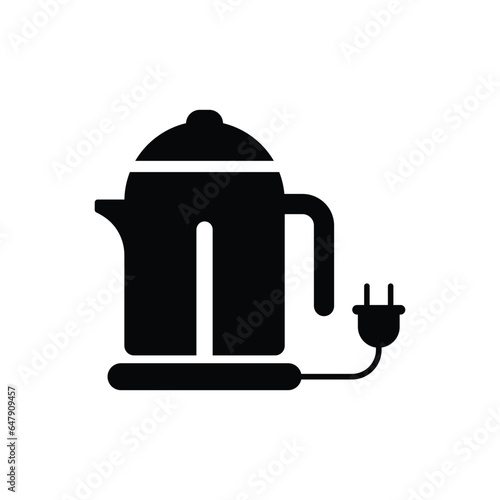 Electric kettle icon design. isolated on white background. vector illustration