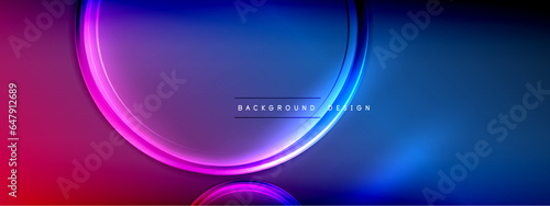 Vector abstract background - liquid transparent bubble shapes on fluid gradient with shadows and light effects © antishock