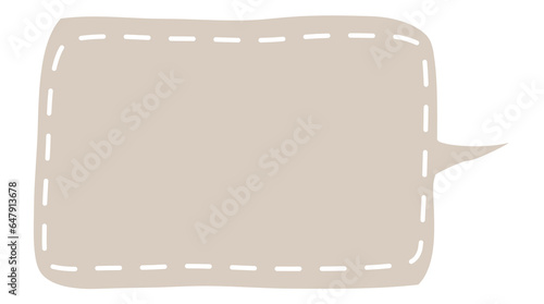 Colorful pastel beige color speech bubble balloon icon sticker memo keyword planner text box banner, flat png transparent element design