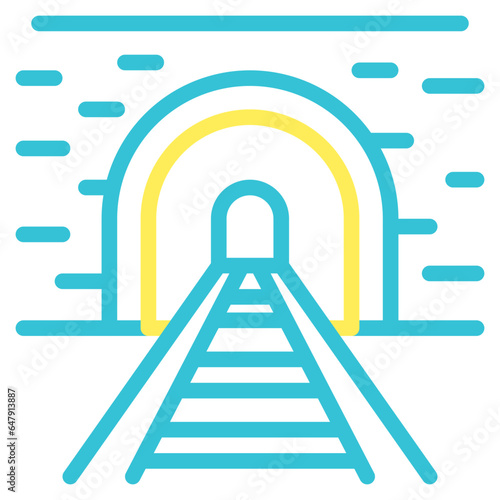 tunnel, railway, railroad, train, passage, vehicle, travelling, travel, transportation, commuter, tramspeed, metro, public transport, mrt, icon, icons, graphic, design, vector, illustration, sign, sym