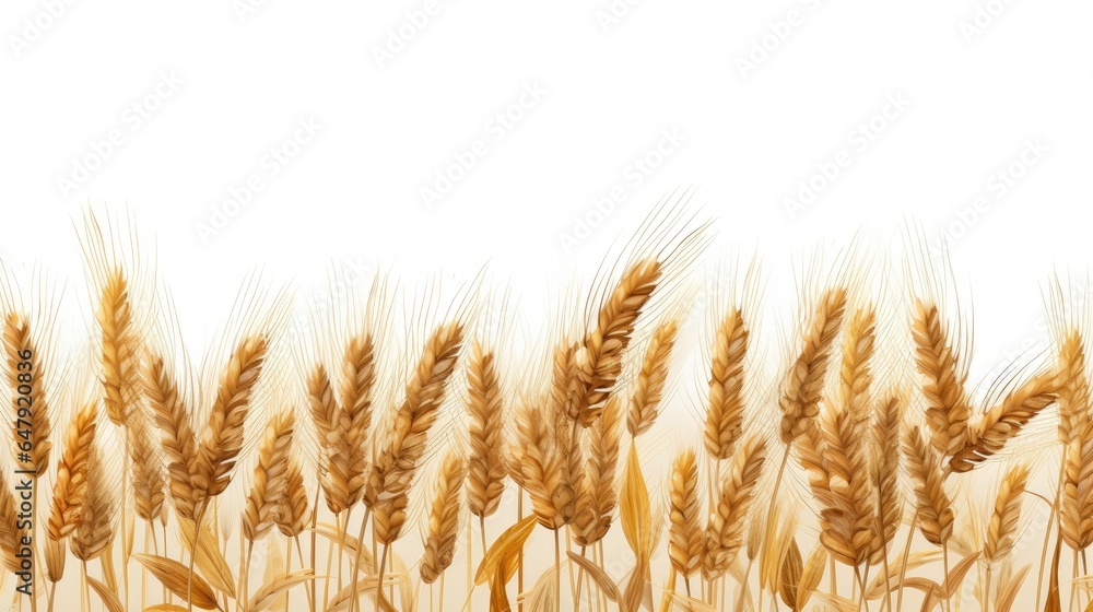 wheat isolated on a white background wheat isolated on a white background