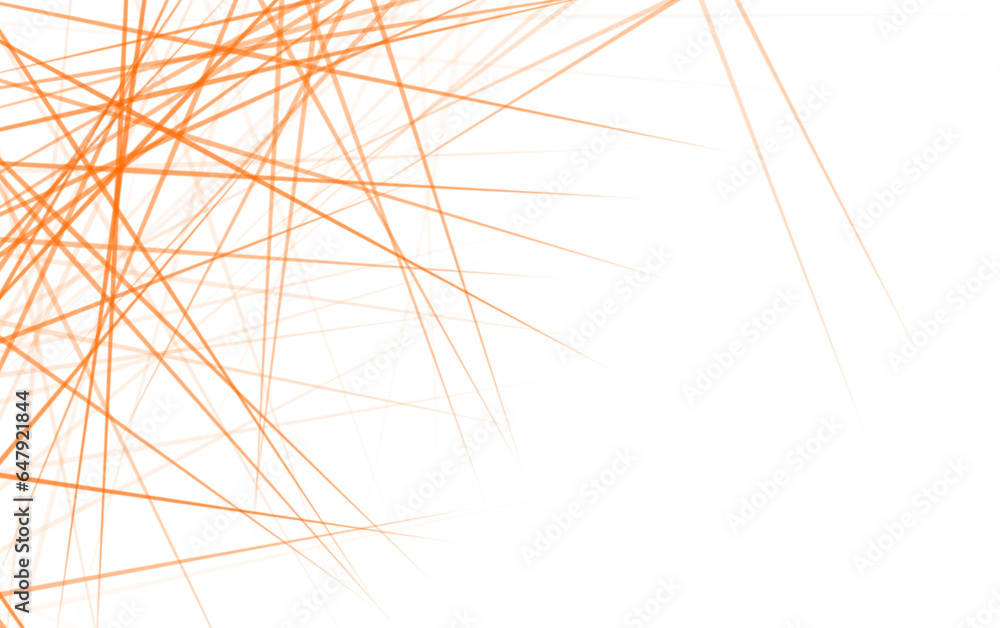 Orange lines. Messy orange color lines print with transparent ...