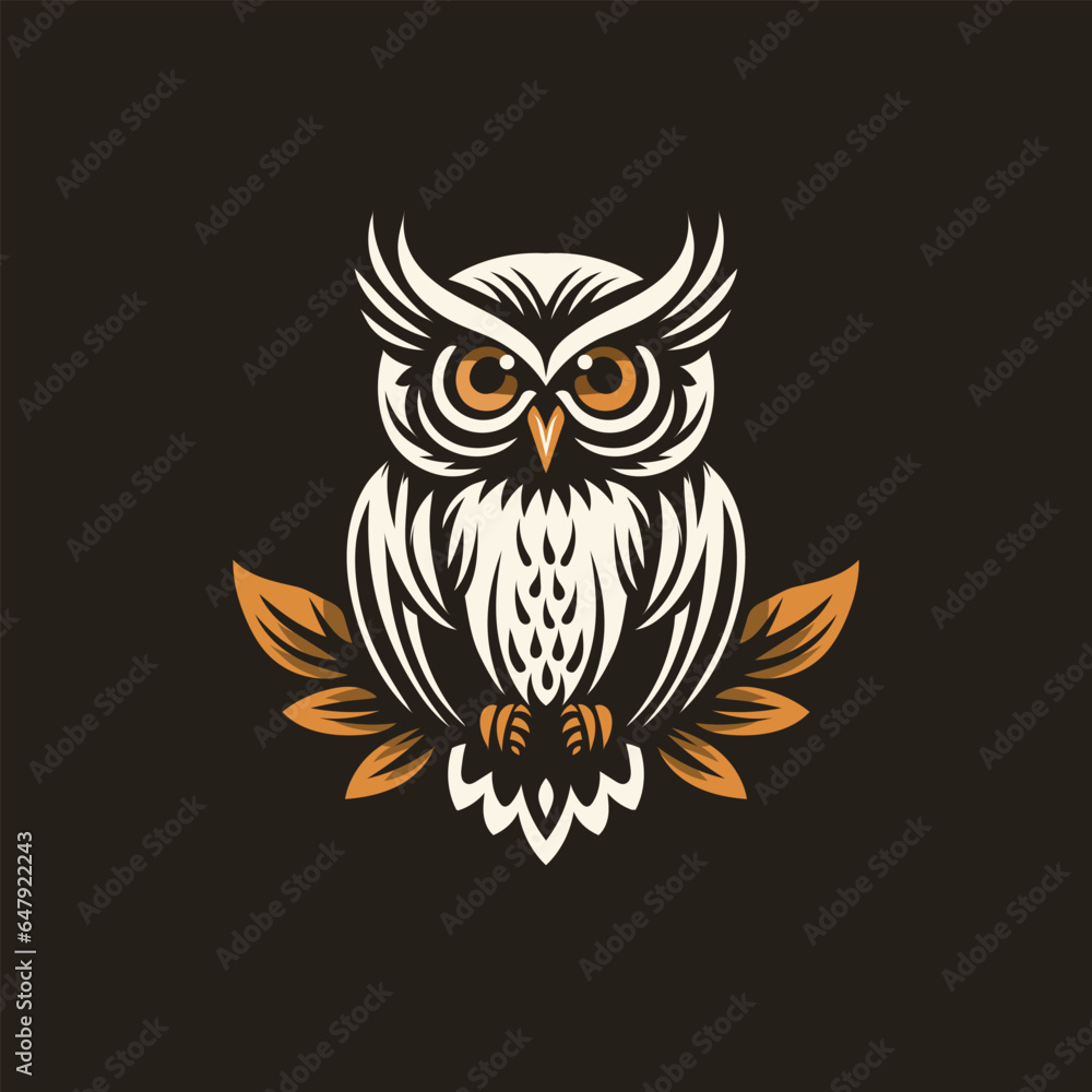 Owl logo design. Vector illustration Owl logo design. Vector illustration