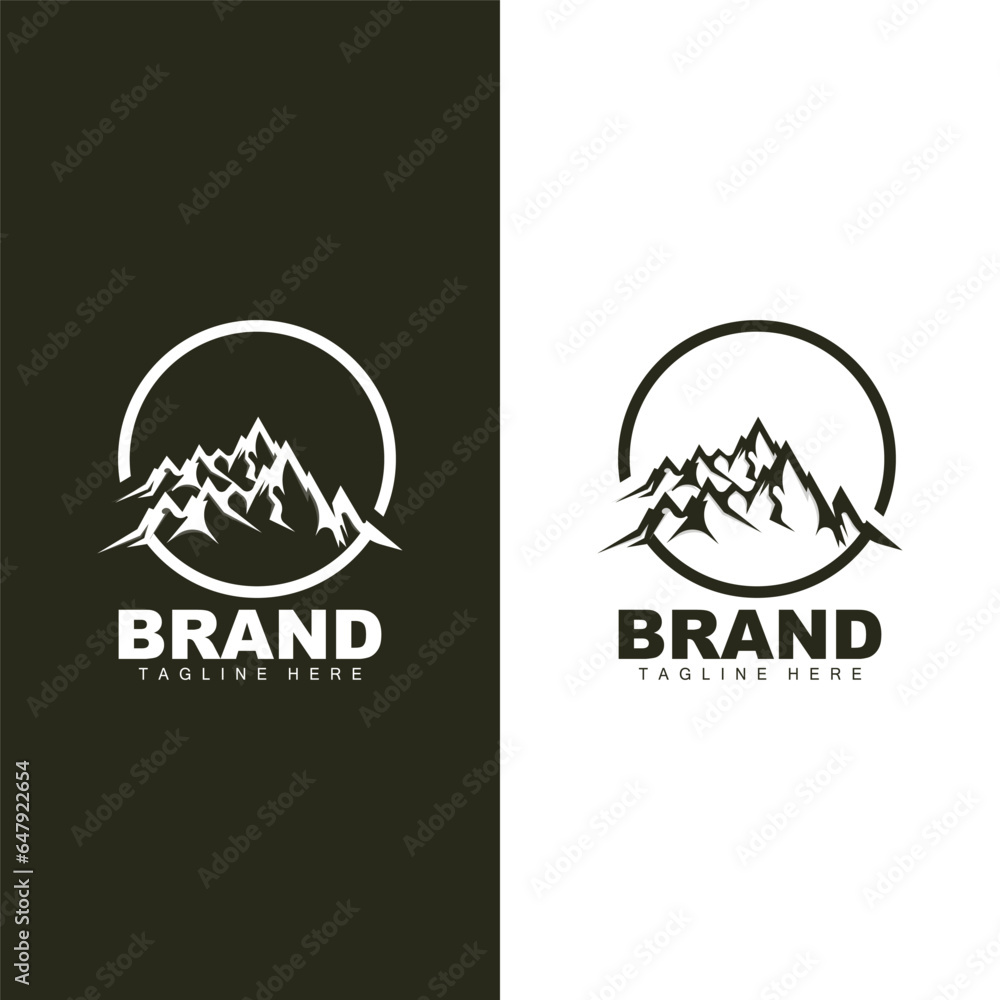 Mountain Logo Simple Illustration Silhouette Template Vector Design Mountain Logo Simple Illustration Silhouette Template Vector Design
