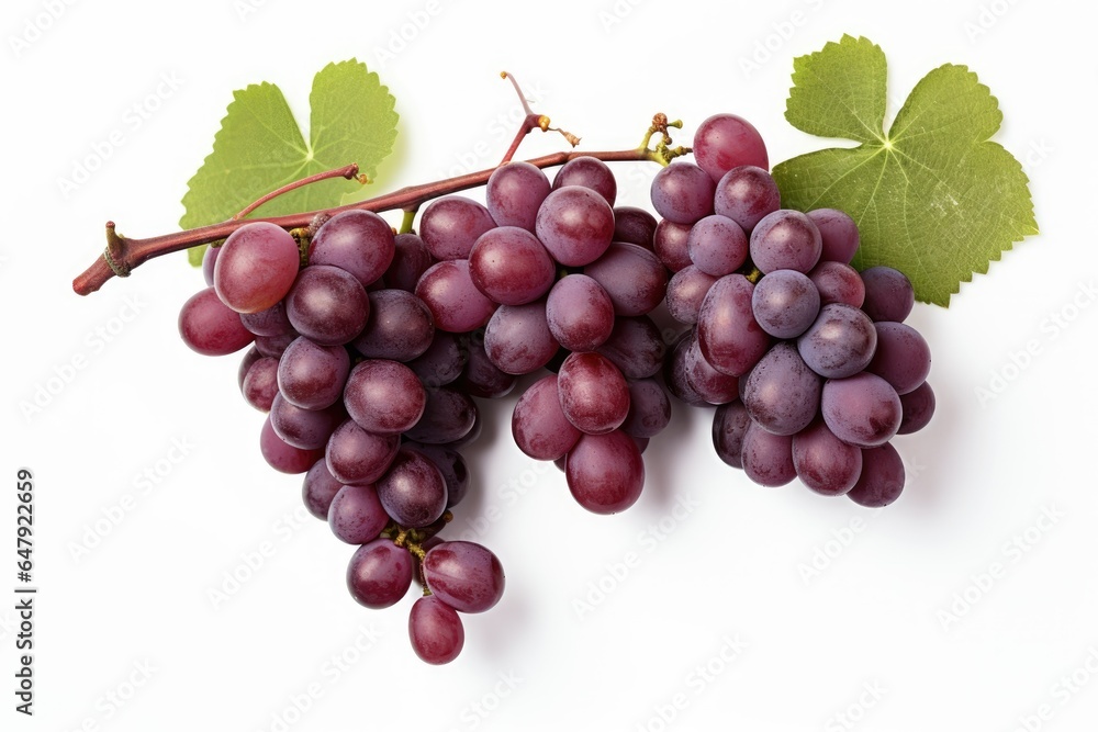 bunch of red grapes isolated on white background bunch of red grapes isolated on white background