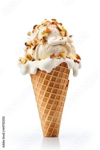 cashewnut ice cream cone