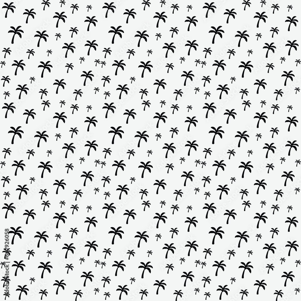 black and white pattern background with palm tree for cloth printing black and white pattern background with palm tree for cloth printing