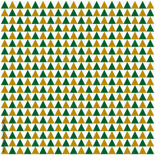 緑の幾何学模様のシームレスパターン クリスマス