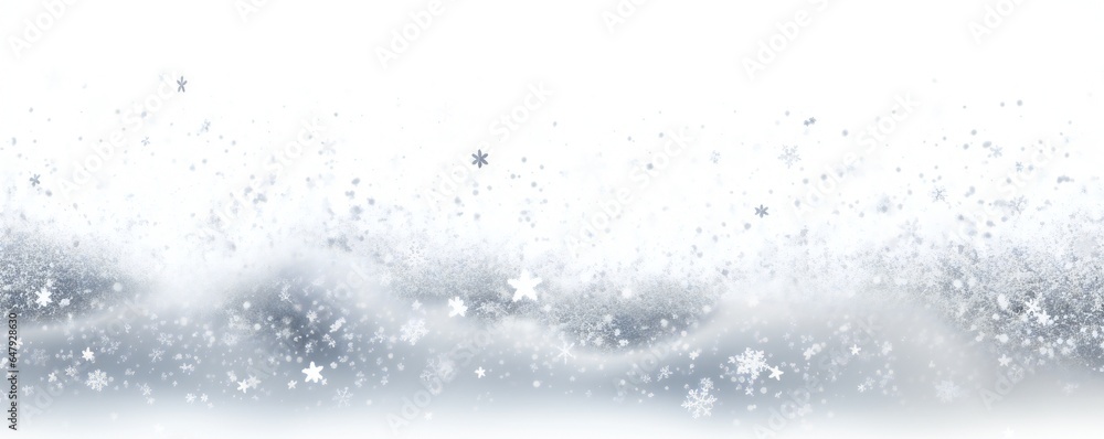 Christmas empty winter nature snow border Generative AI Christmas empty winter nature snow border Generative AI