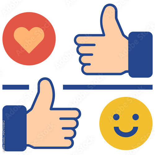 like flat style icon