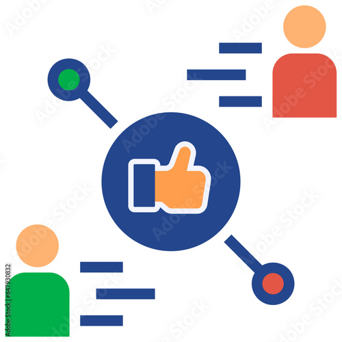 online dating flat style icon