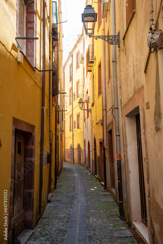 Pedestrian Street in Bosa - Sardinia - Italy