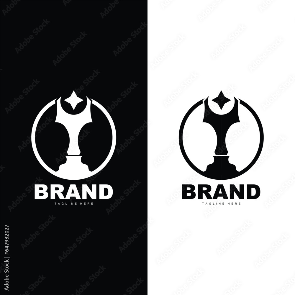 Fototapeta premium Trophy Logo Illustration Award Winner Template Vector Design