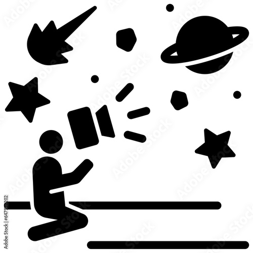 astronomer glyph style icon