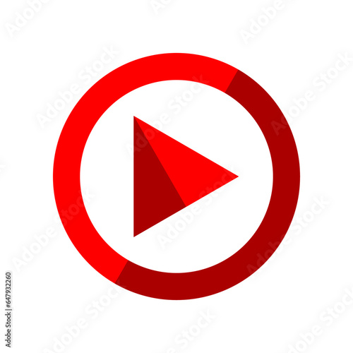 Red play button media in circle symbol icon flat vector design Free Download Red play button media in circle symbol icon flat vector design - GFXLoad