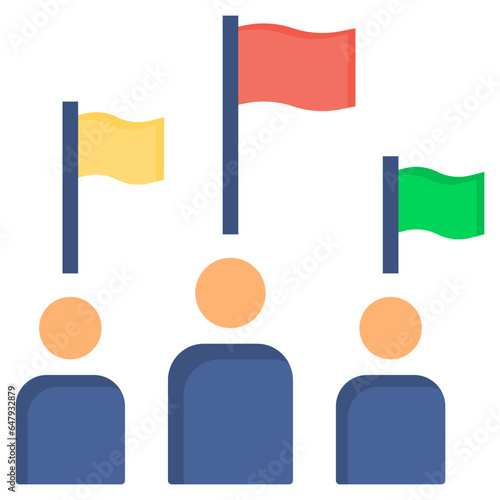 nationality flat style icon