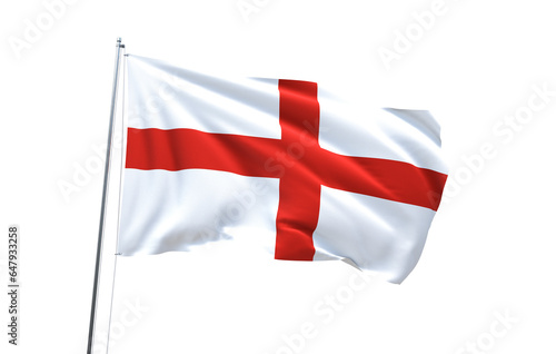 Flag of England on transparent background, PNG file
