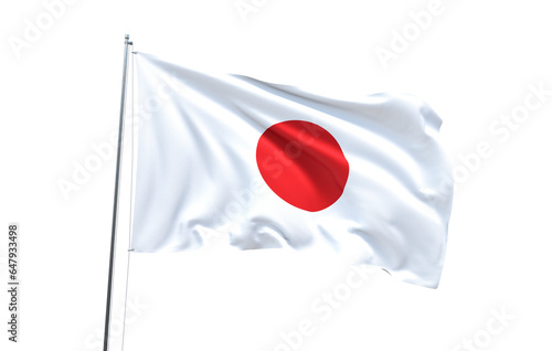Flag of Japan on transparent background, PNG file