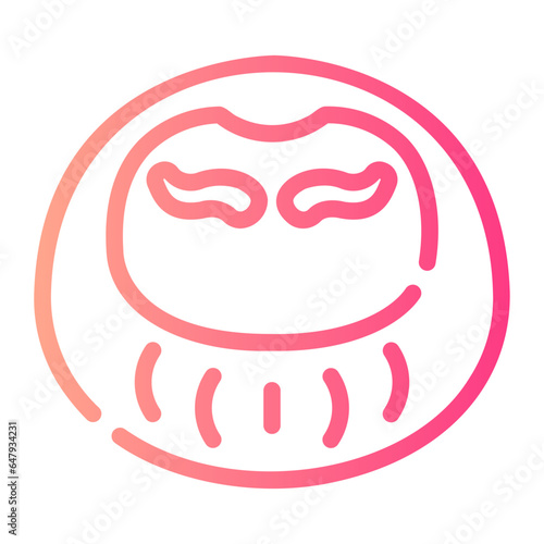 daruma Line Gradient Icon