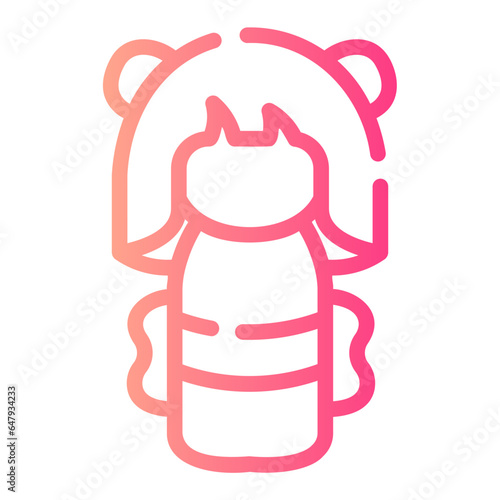 kokeshi Line Gradient Icon