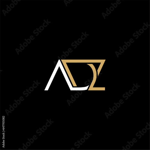 ADZ Letter Initial Logo Design Template Vector Illustration © makrufi