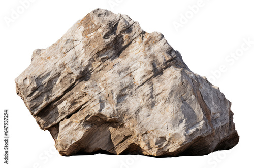 Big rock isolated on transparent background
