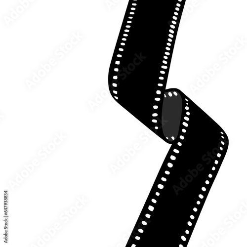 film strip isolated on white background