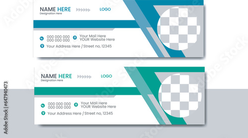  modern Corporate email signature design. and professional creative