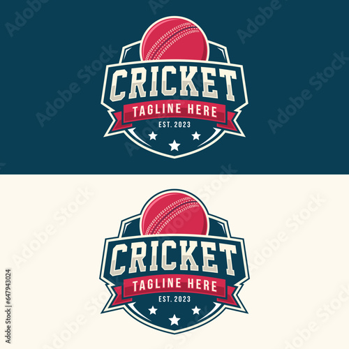 Cricket logo vector illustration, Logo for cricket sport team, competition badge and label