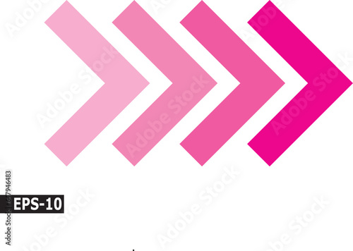 pink arrow icon vector