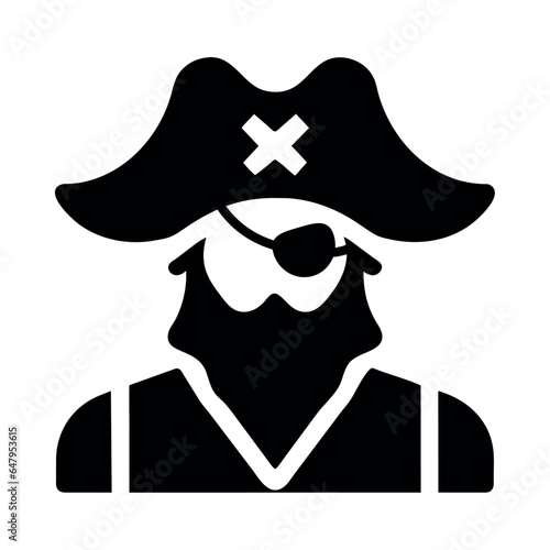 pirate character halloween silhouette style