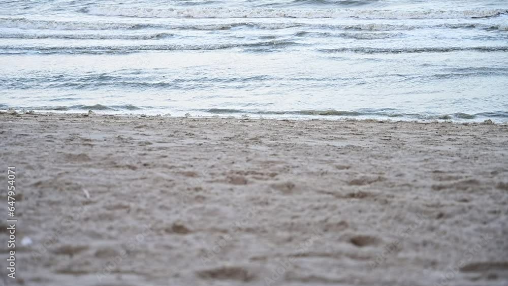 slow motion water wave on sea and sand lanscape, beautiful natural background slow motion water wave on sea and sand lanscape, beautiful natural background