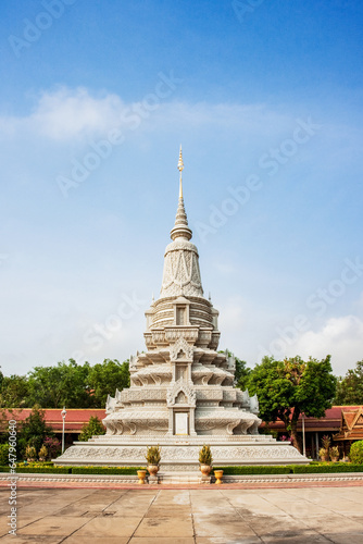 Stupa at The Silver Pagoda, Royal Palace, Phnom Penh, Cambodia