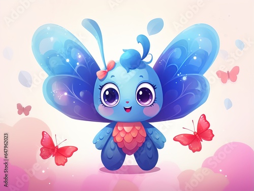 butterfly and flowers