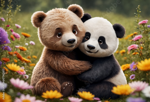 Cute and adorable little br...