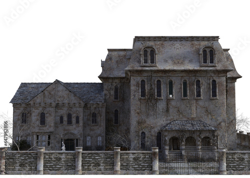 3D Render of Haunted mansion