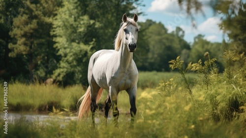 Beautifull Horse Pose Animal Landscape