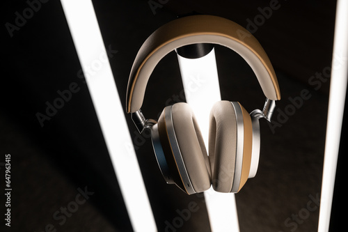 close up of headphones