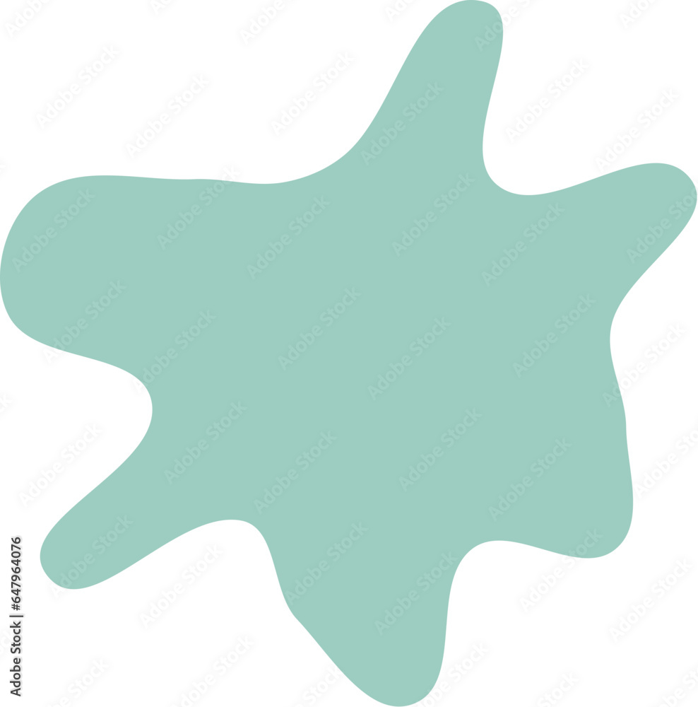 Organic blob shape abstract vector illustration isolated on transparent background. Organic blob shape abstract vector illustration isolated on transparent background.