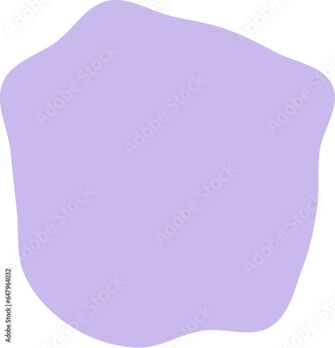 Organic blob shape abstract vector illustration isolated on transparent background. © FirmanMawlana